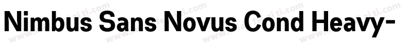 Nimbus Sans Novus Cond Heavy字体转换